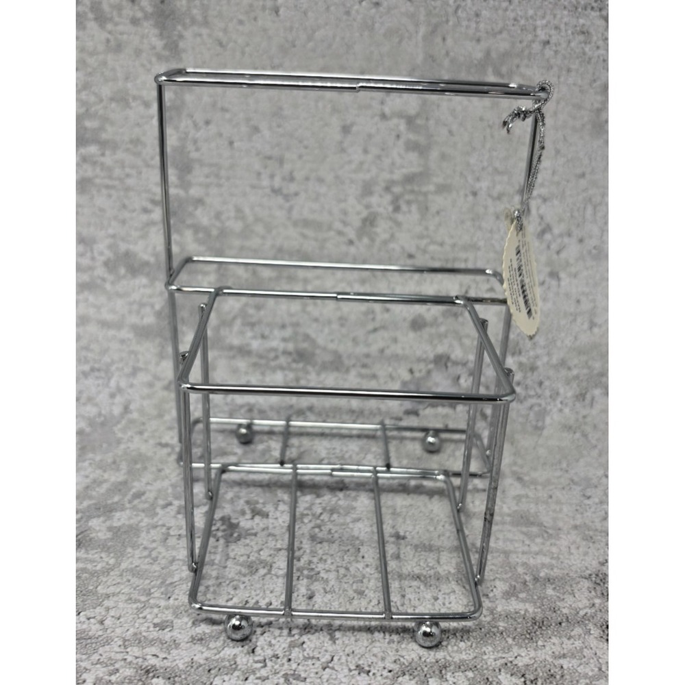 Michel Design Works Foamer & Hostess Napkin Holder DSP06 Chrome Wire Stand New